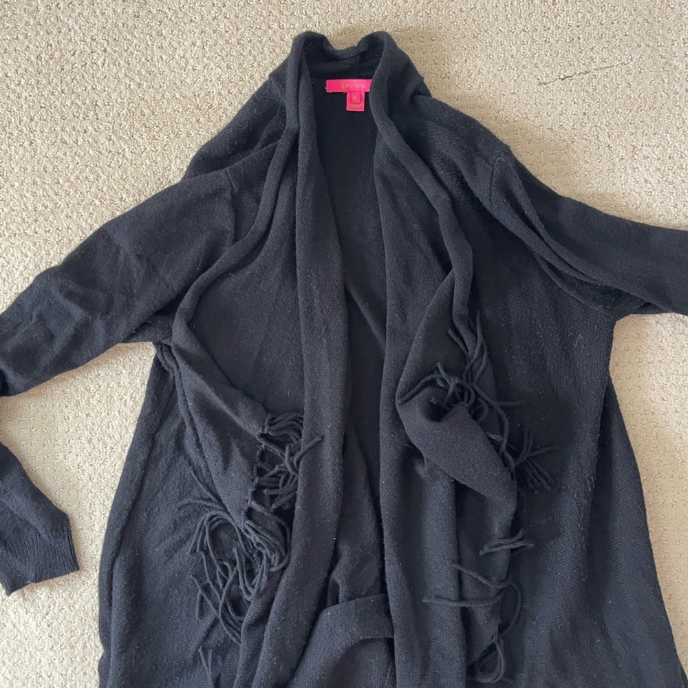 Lilly Pulitzer fringe sweater